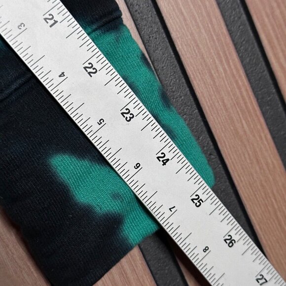 New Sandrine Rose Hoodie Small Womens Green Tie Dye Pullover Fleece Sweatshirt - Picture 4 of 8